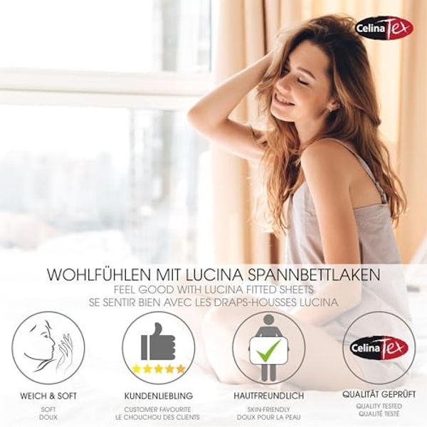 CelinaTex Jersey Spannbettlaken Lucina 140x200-160x200 cm schwarz 100% Baumwolle gekämmt bis 26cm Matratzenhöhe Spannbettbezug, Leintuch, Bettlaken, elastisch, Strech, Oeko-Tex Bild 3