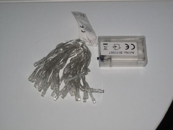 3x 20er LED Lichterkette Set Batteriekette Weihnachten Beleuchtung Deko warmweiß