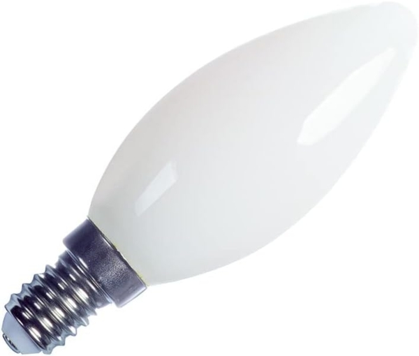 SLV C35 E14, LED Leuchtmittel gefrosted 4,2W 2700K CRI90 320° - LED Lampen Sockel E14