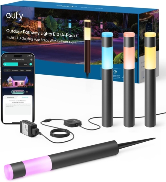 Eufy T8L30311 Außenbeleuchtung Bodenbeleuchtung für den Außenbereich E10 LED