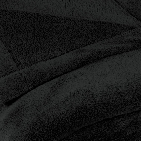 CelinaTex Flauschige Kuscheldecke XXL 220x240 cm schwarz Decke Sofa warm Wohndecke weich Mikrofaser Fleece Oeko-TEX Montreal Bild 2