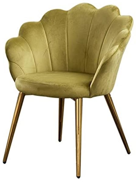 KAWOLA Esszimmerstuhl CARLA, Stuhl Velvet, versch. Farben, Fuß schwarz od. gold