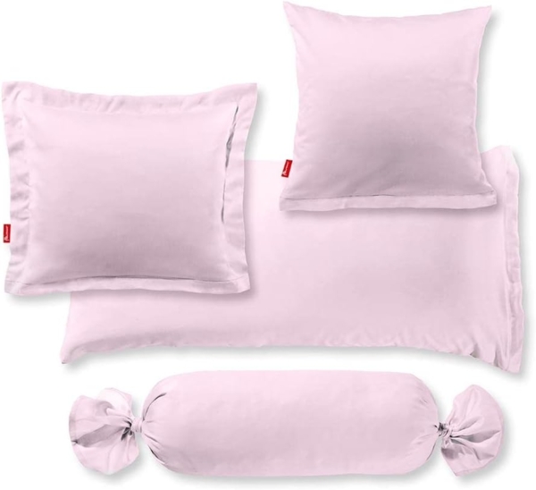 Fleuresse Mako-Satin-Kissenbezug uni colours rose 4040 50 x 50 cm Bild 3