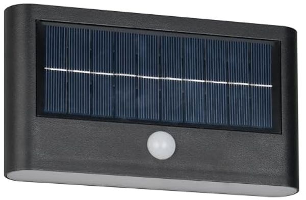 Solar Außenwandleuchte RAMOS auch per USB aufladbar mit Bewegungsmelder, B: 18cm