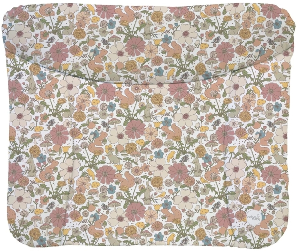 Ceba Baby® Wickelauflage 75x72 cm – Weiche Wickeltischauflage für Jungen & Mädchen – Wasserdicht & Abwaschbar – OEKO-TEX® 100 – Made in EU - Garten