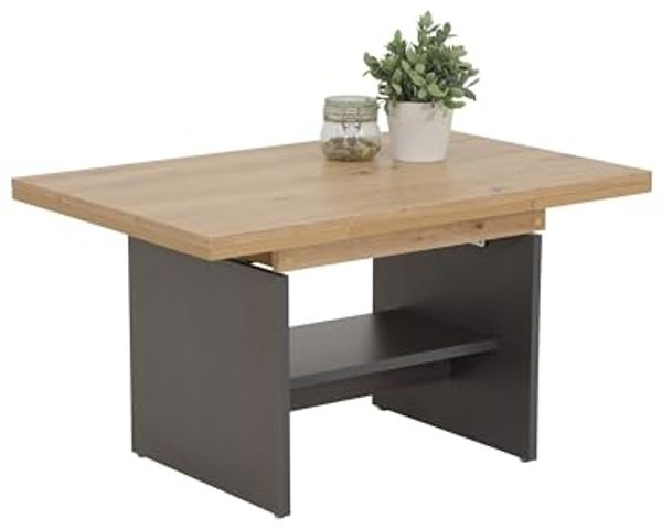 Couchtisch >MARCEL< in Artisan Eiche aus Holzwerkstoff - 142x57x68cm (BxHxT)