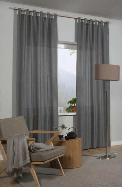 Gardinia Holz-Gardinenstangen-Set Shorty 1-Lauf Ø 25 mm Castell-Eiche 160 cm Bild 3