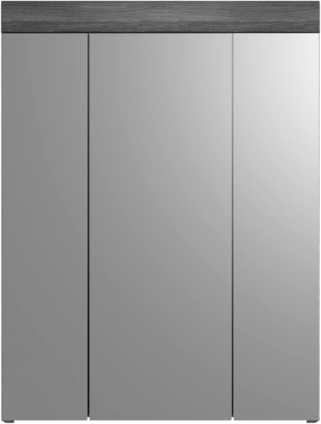 'Scout' 2-teiliges Badmöbel Set in weiß Hochglanz/Rauchsilber grau, 60 cm Bild 6