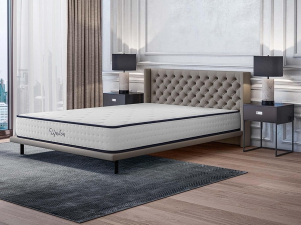 COSMOS - Matratze 135x190 cm Upsilon Kaltschaummatratze Härtegrad H3 - Öko-Tex Zertifiziert - Latex Blue 7 Zonen Matratze Höhe 24 cm - Made in EU Bild 3