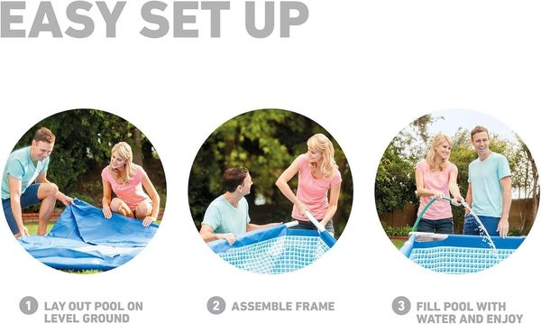 Intex 'Family IV' Frame Swimming Pool Set, blau, 450 x 220 x 84 cm, ohne Filteranlage Bild 7