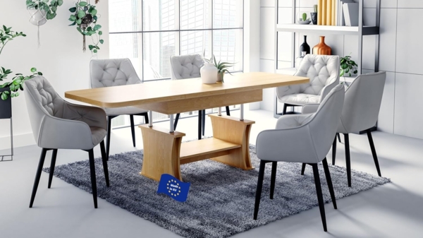 designimpex Couchtisch DA-777 höhenverstellbar ausziehbar 120/200 cm Esstisch Wohnzimmer, Funktionstisch, Wohnzimmertisch, Tisch, Esstisch, Sofatisch, Schublade