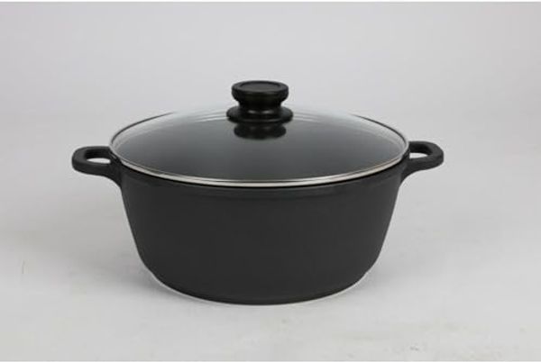 Aluguss Kochtopf 28cm Antihaft Induktion Herd Ofen Küche Braten Geschirr Suppen