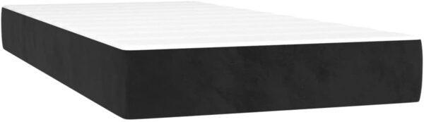 vidaXL Boxspringbett mit Matratze Schwarz 90x200 cm Samt 3129371 Bild 5