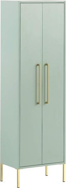 Schildmeyer Highboard Gloria 146637, Holzwerkstoff, Mint/Gold, 2 Türen