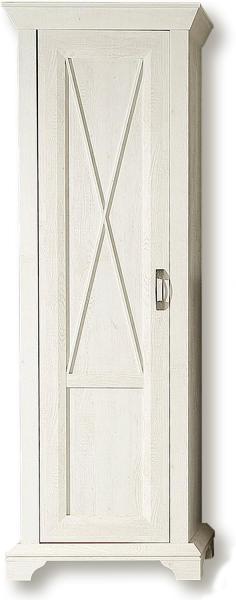 FORTE Kashmir Kleiderschrank, Holzwerkstoff, Weiß/Beige, 73,3 x 210,6 x 46,2 cm