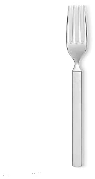 Alessi ''Dry'' Tafelgabel aus Edelstahl Glänzend Poliert mit Mattiertem Griff