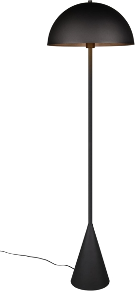 lightling Stehlampe Alfredo, ohne Leuchtmittel, mit Fußschalter, schwarz matt