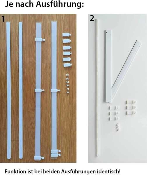 Gardinenbox Schiebegardine, Paneelwagen (2 St), transparent, Flächenvorhänge Voile Transparent inkl. Paneelwagen 85589N2 Bild 7