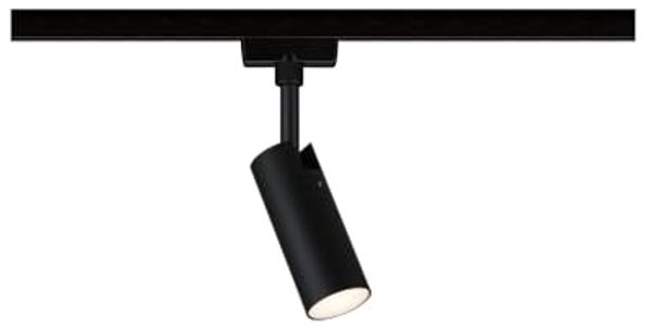 Paulmann 955. 92 URail LED Schienenspot Tubo Einzelspot 150lm 4W 3000K dimmbar 230V Schwarz matt