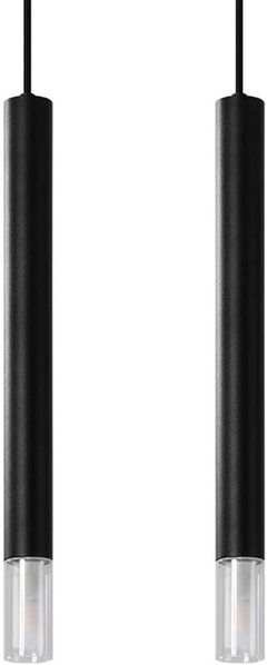 SOLLUX SL. 0961 Pendelleuchte WEZYR 2 schwarz L: 60, B: 300, H: 1200, G9/40W, dimmbar