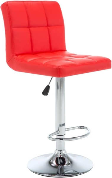 vidaXL Barhocker 2 Stk. Rot Kunstleder [323635] Bild 4