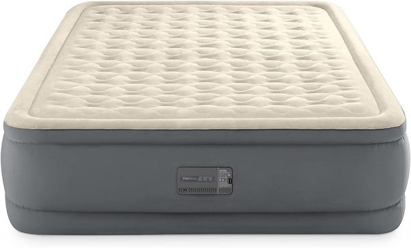 Intex 'PremAire II Queen' Luftbett mit Pumpe, beige, 203 x 152 x 46 cm