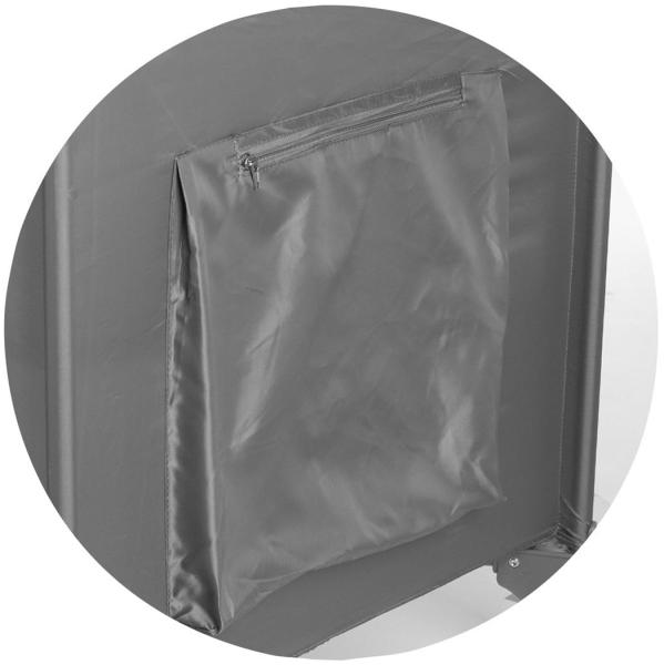 Chipolino Reisebett Ariel, 2 Ebenen, Tragetasche, Seiteneingang, Seitentasche grau grün Bild 6