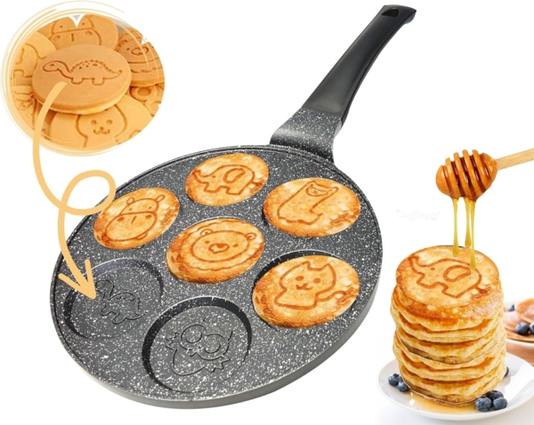 Pfannkuchen Tiere Cartoon Pfanne Alu-Guss Ø26cm Induktion Cheffinger CPAN