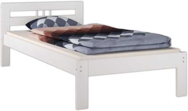Einzelbett Futonbett 100x200 Kieferbett Massivholz weiß Bettgestell ohne Zubehör 60.64-10 W oR Bild 9