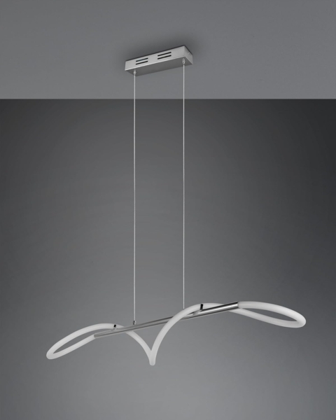 Pendelleuchte ARGOS Silber LED Schlauch Weiß, 3 Stufen Dimmer, Breite 105cm Bild 7