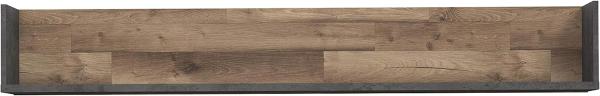 FORTE Hud Wandpaneel, Holzwerkstoff, Grau/Braun, 170 x 25,6 x 21,9 cm