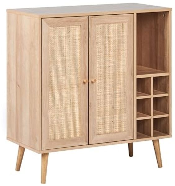 Weinregal PAGET 89 cm Heller Holzfarbton