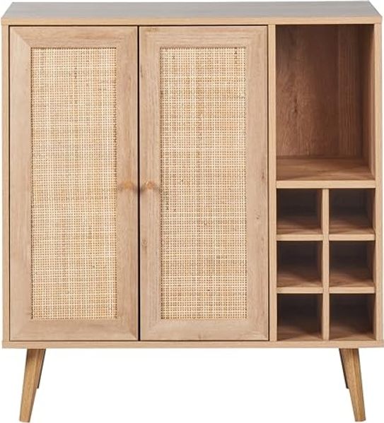 Weinregal PAGET 89 cm Heller Holzfarbton Bild 5