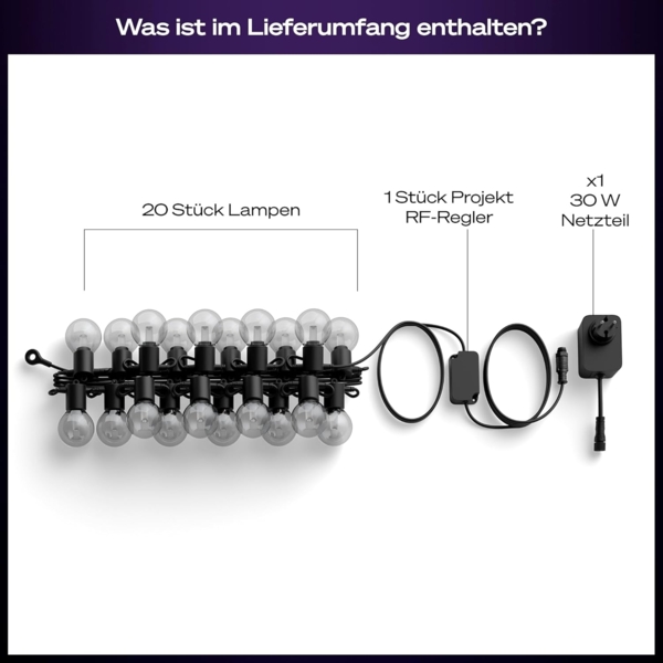 Philips Hue Festavia Globe Outdoor Lichterkette 14 m EU Bild 10