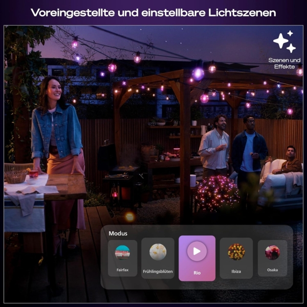 Philips Hue Festavia Globe Outdoor Lichterkette 14 m EU Bild 5