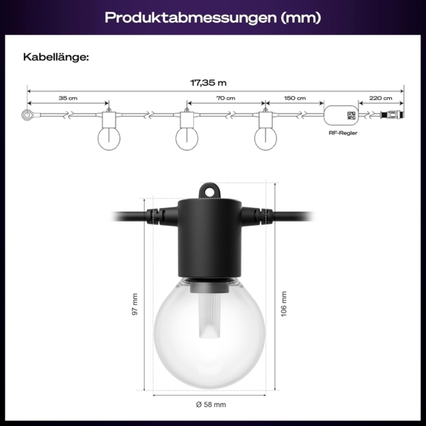 Philips Hue Festavia Globe Outdoor Lichterkette 14 m EU Bild 9