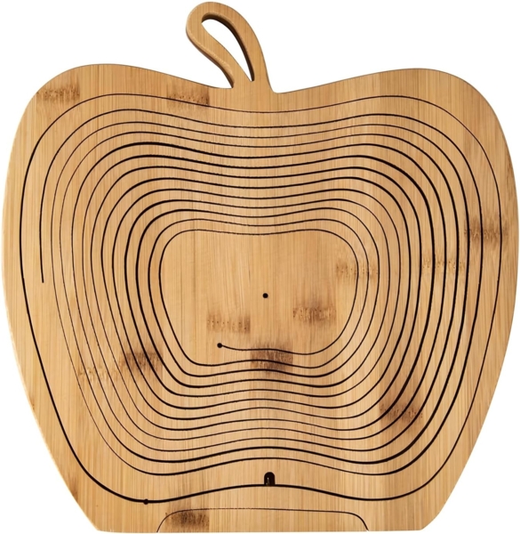 Dimono Obstschale Obstkorb, Bambus, (Faltkorb), Gemüseschale & Topfuntersetzer Bild 2