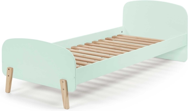 Vipack 'Kiddy' Einzelbett mintgrün, 90x200 cm, inkl. Lattenrost, mit massiven Füßen