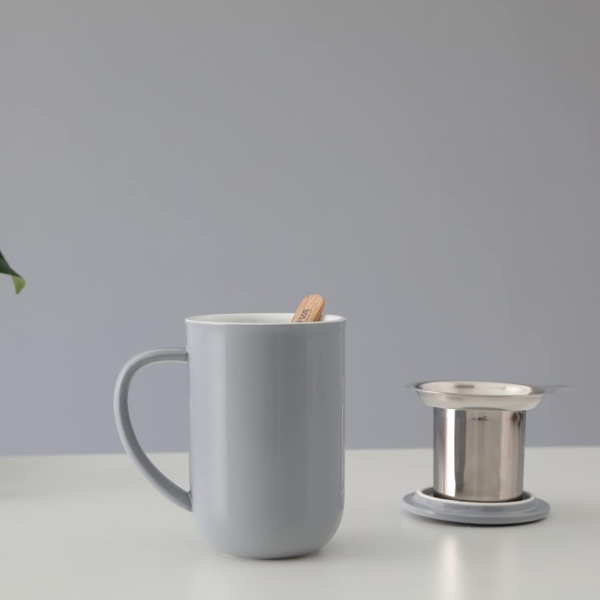 Viva Tasse Balance, Edelstahl, Porzellan, Porzellan, mit Teesieb und Deckel, 500 ml Bild 5