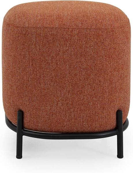 TENZO Pouff Hocker Harry aus Stoff, sitzpouf, sitzhocker, Fusshocker, Koralle, H46 x B42 x T42 cm, sitzhöhe: 46 cm, 9004041205