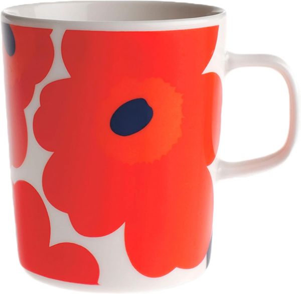 Marimekko Tasse Becher Oiva Unikko Rot-Weiß (Klein)