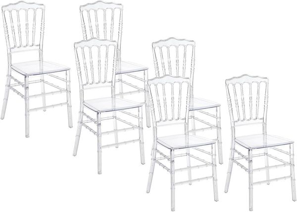 Vente-unique - AMBELON Stuhl Plastik Transparent - B 45 cm x H 91 cm x L 40 cm