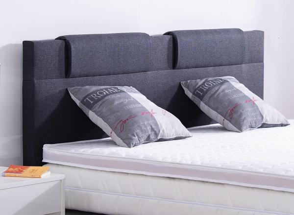 AUKONA| Boxspringbett Sophie Nature 140x200 | 7- Zonen Taschenfederkern Matratze, mit Komfortschaumtopper Bild 4