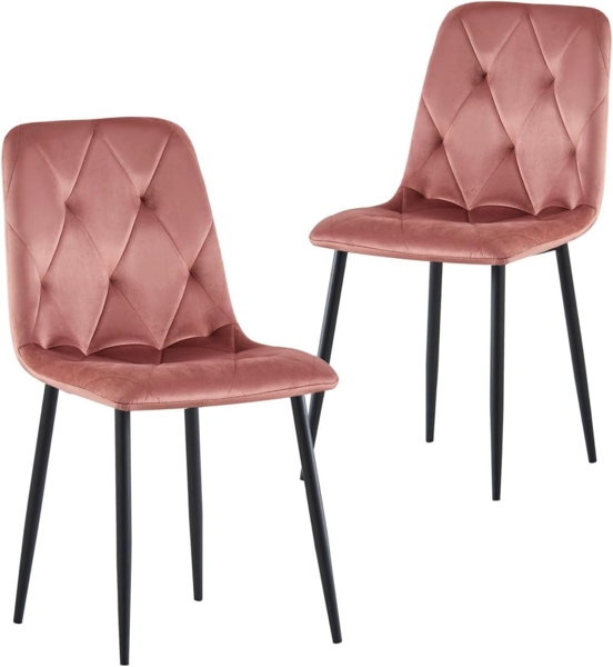 B&D home 4-Fußstuhl VICKA (2er Set, 2 St), gepolstert