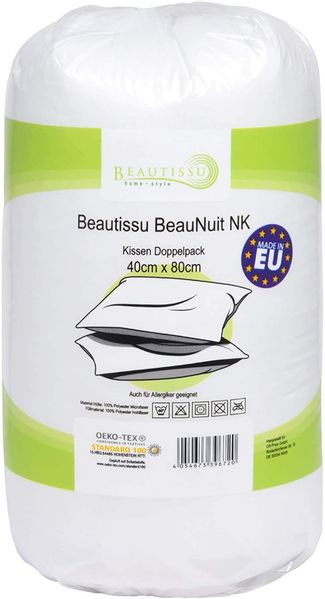 Beautissu 'BeauNuit NK' Kopfkissen, Mikrofaser, 40x80 cm Bild 5