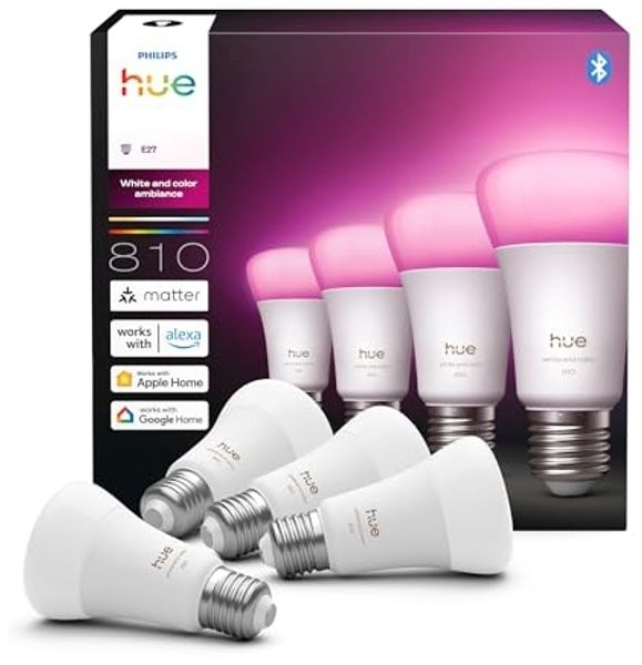 Philips Hue White & Cool Ambiente E27 4er 60W
