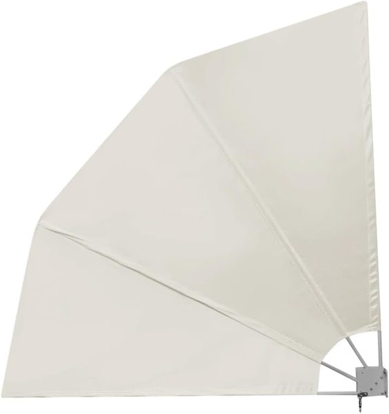 vidaXL Faltbarer Balkonfächer Creme 210×210 cm 41576