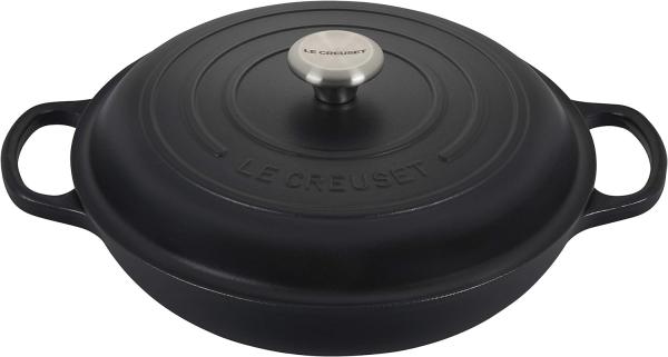 Le Creuset Signature Gourmet-Profitopf 30 cm, Schwarz/Weiß