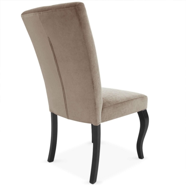 Menzzo Satz von 2 Stühlen Beata Samt Taupe Bild 4