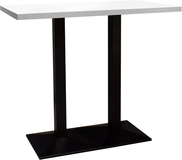 Bistrotisch Efthimia 120x70x75 schwarz matt/weiß matt lack 14426